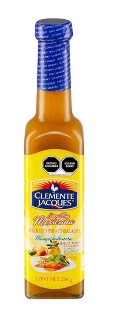 Aderezo para ensaladas Clemente Jacques mango habanero línea muy mexicana