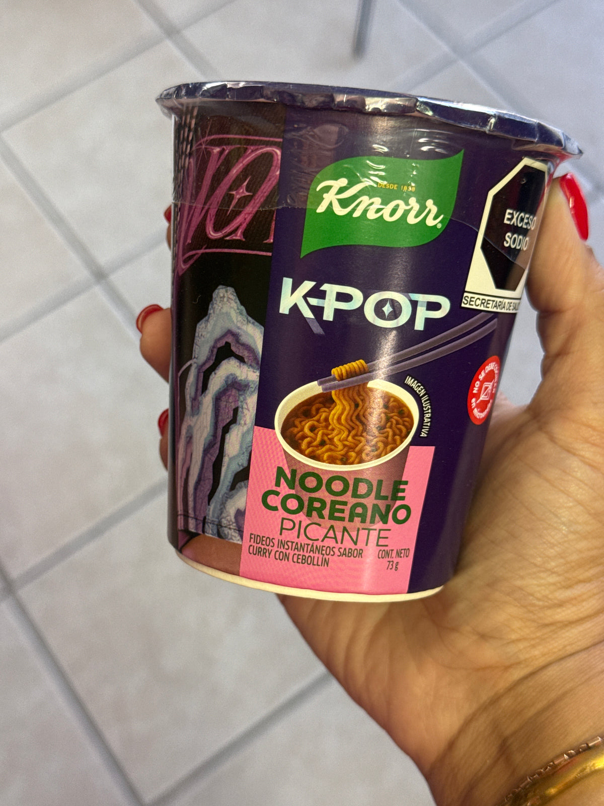 Knorr Kpop Sopa de Vaso sabor coreano picante