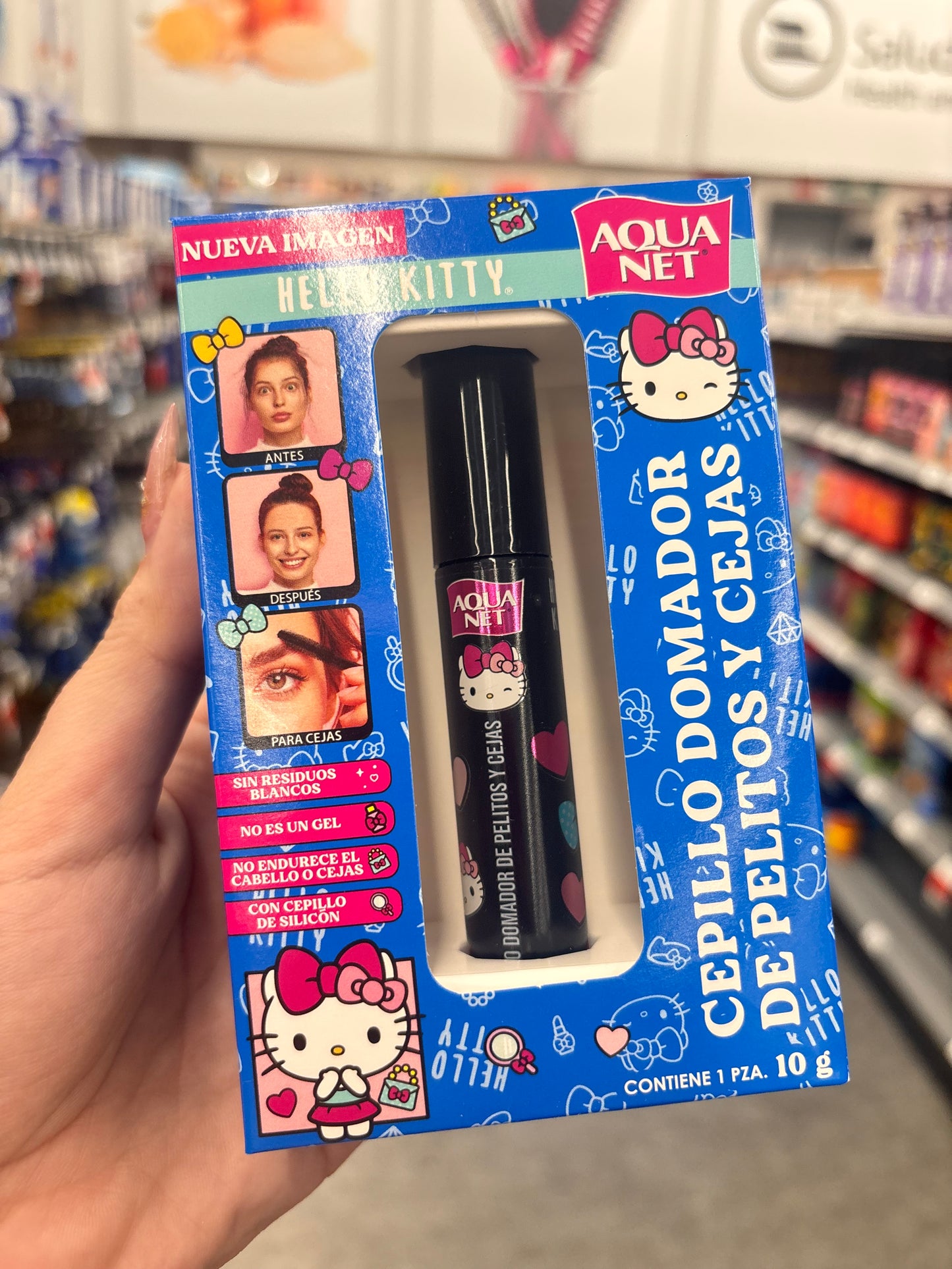 Cepillo para cejas y pelitos indomables edición Hello Kitty 💕