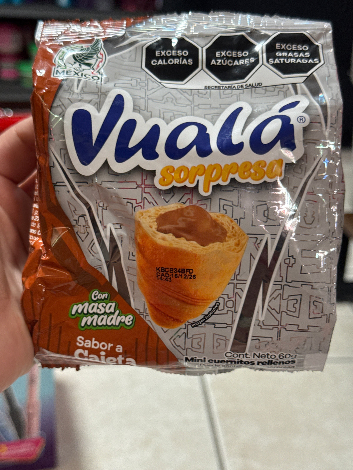 Vuala sorpresa sabor cajeta