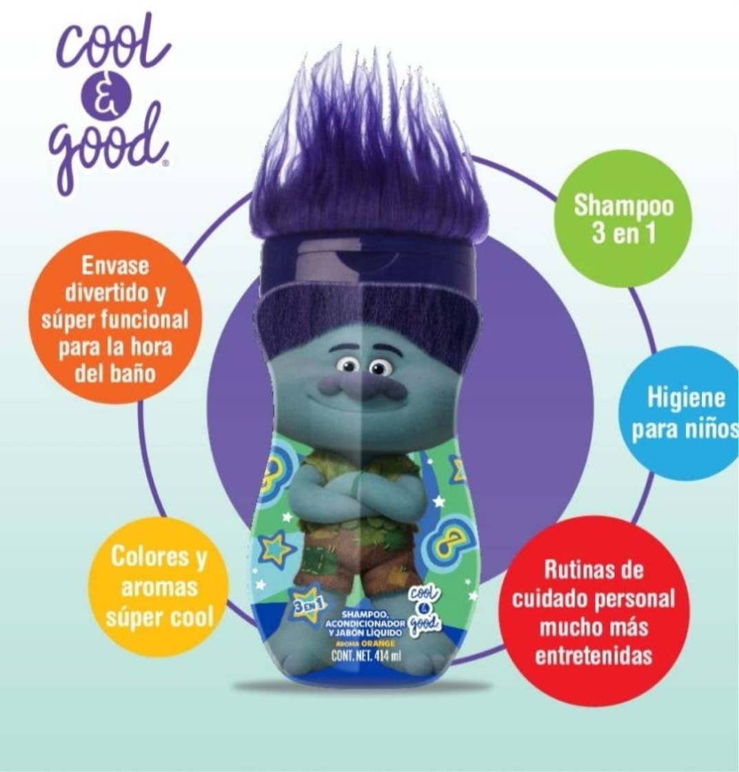 Shampoo acondicionador y jabón 3 en 1 “Cool & Good”👦🏼