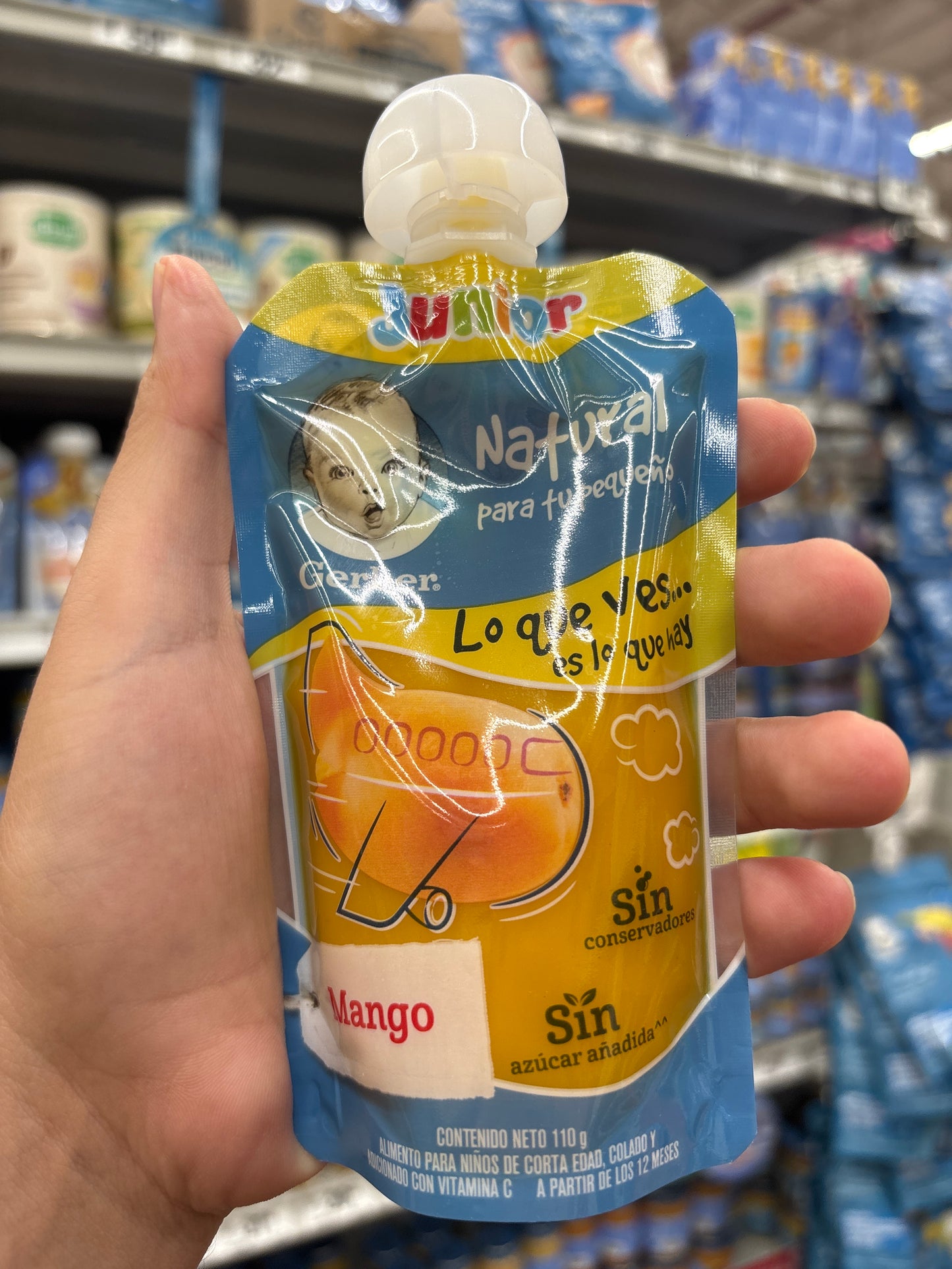 Papilla Gerber sabor mango