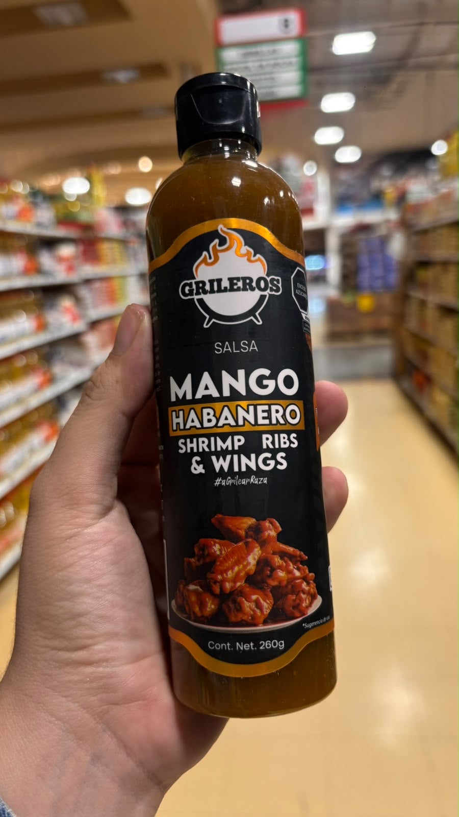 Grileros Mango Habanero Aderezo para Alitas camarones y costillas