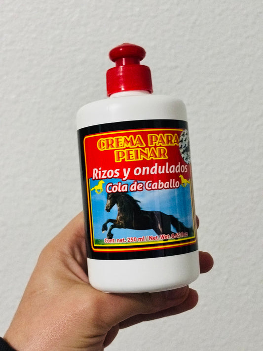 Crema para peinar rizos “cola de caballo”