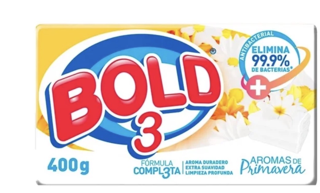 Jabón de lavandería Bold 3 aromas de primavera en barra