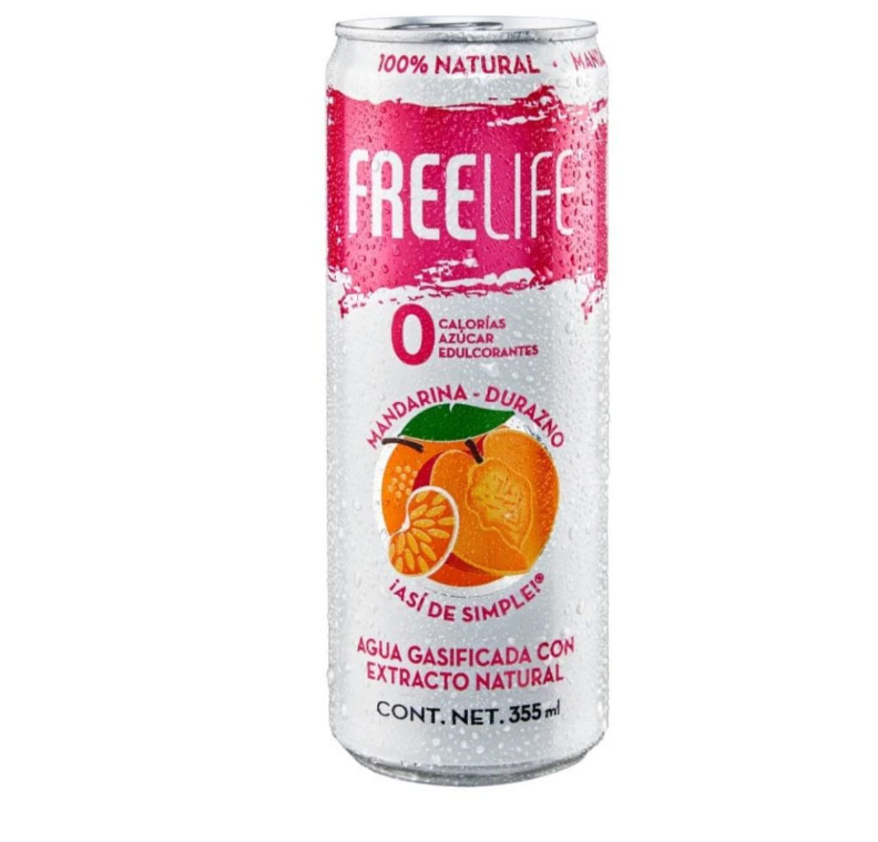 Agua Gasificada sabores 🍒🍋🟩🍑”free life”