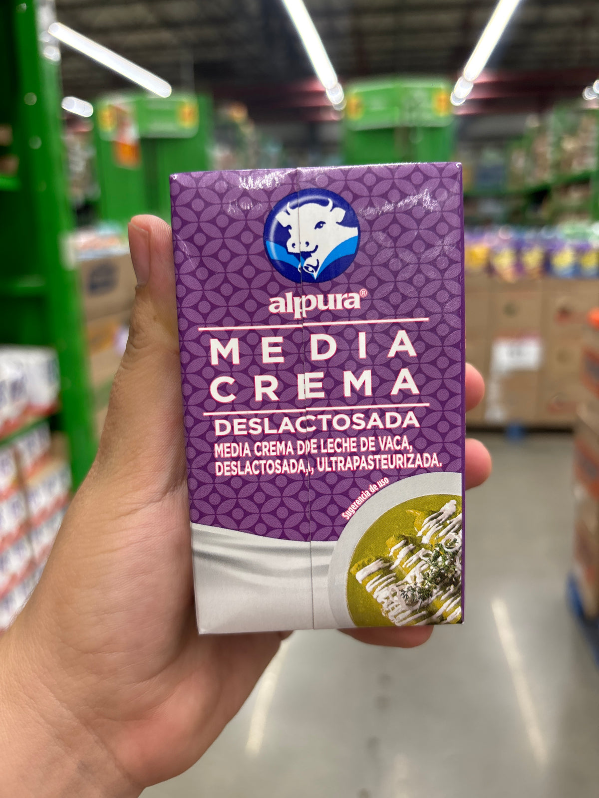 Media crema Alpura deslactosada 250 g