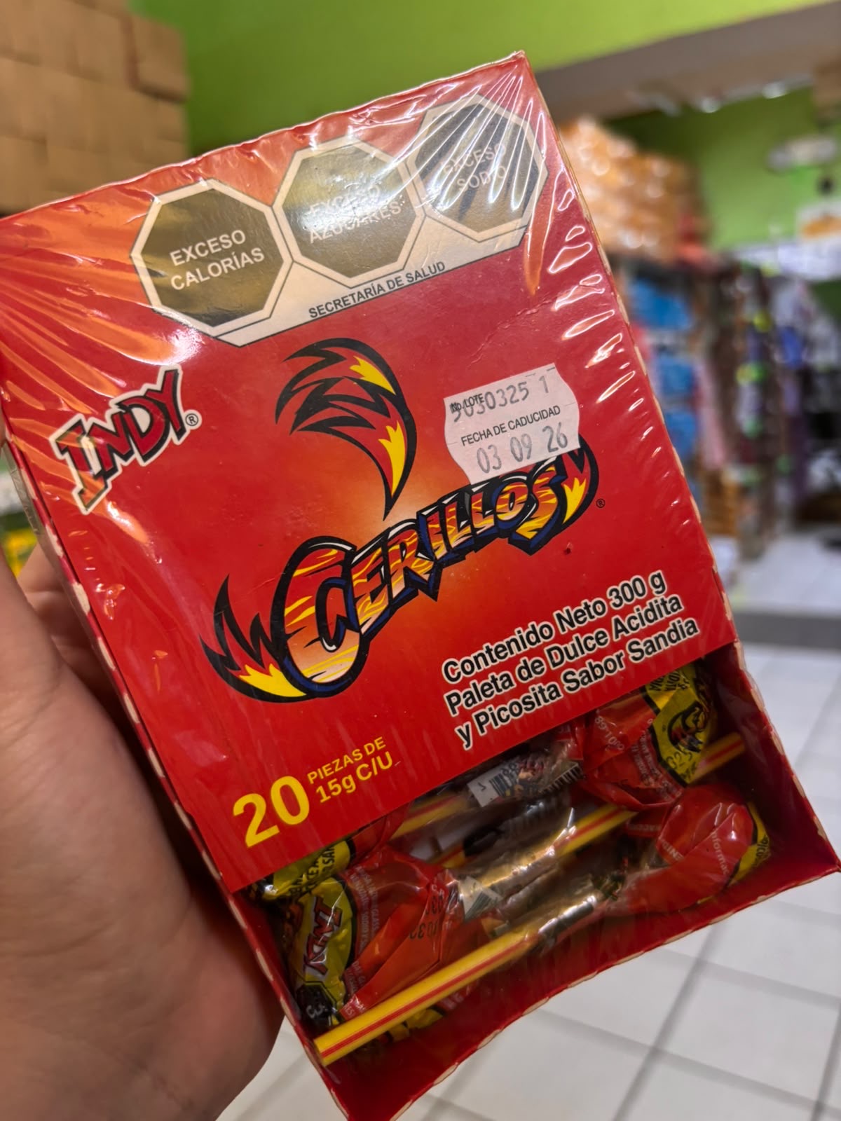 Indy Cerillos sabor Sandía