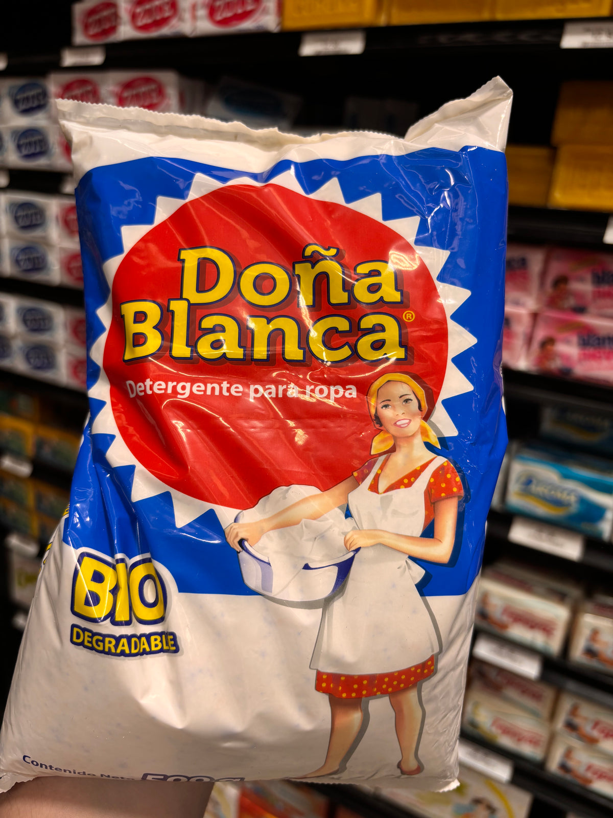 Detergente en polvo para Ropa Doña Blanca 500g