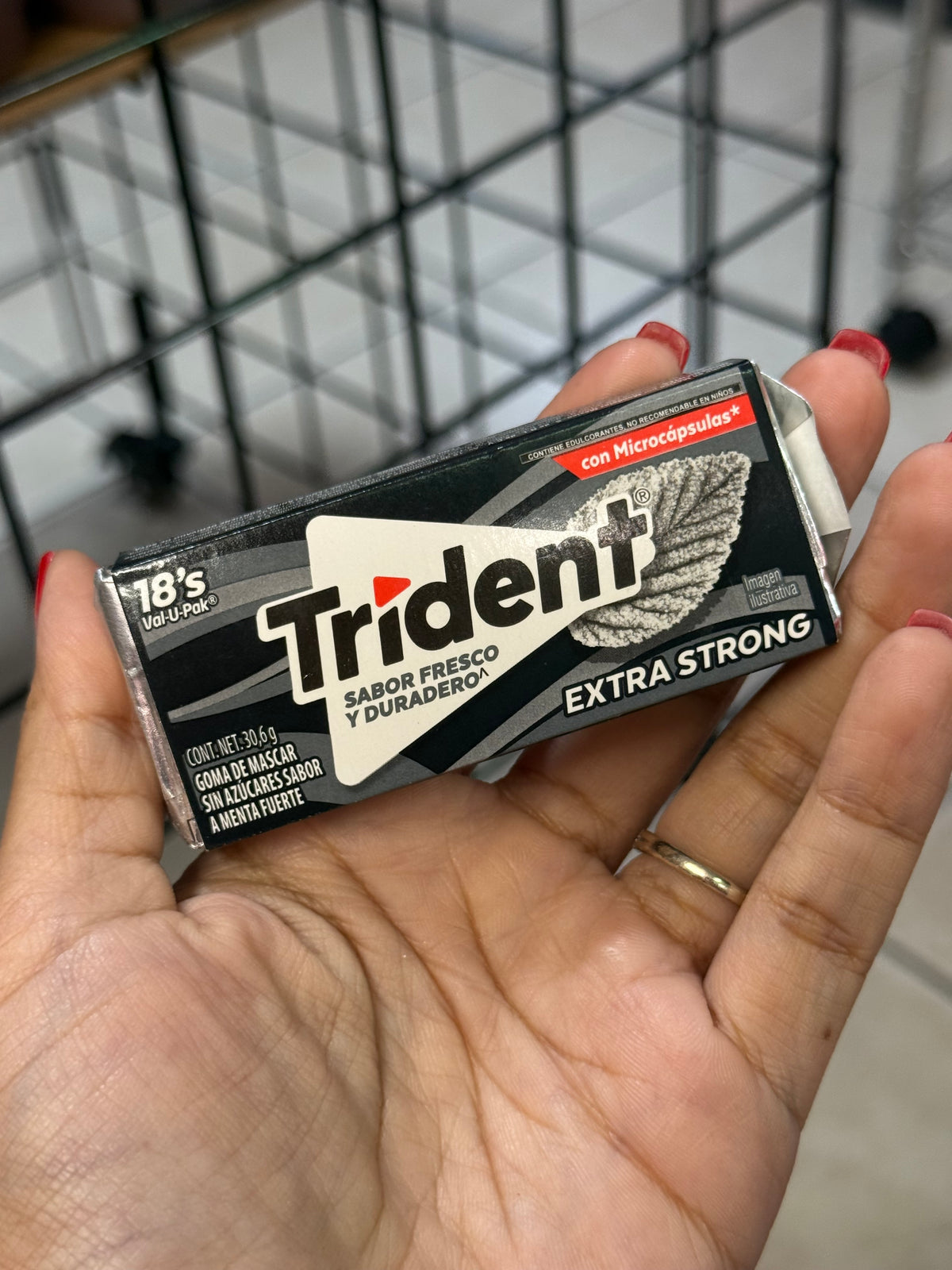 Trident Chicle Extra Strong sin azúcar