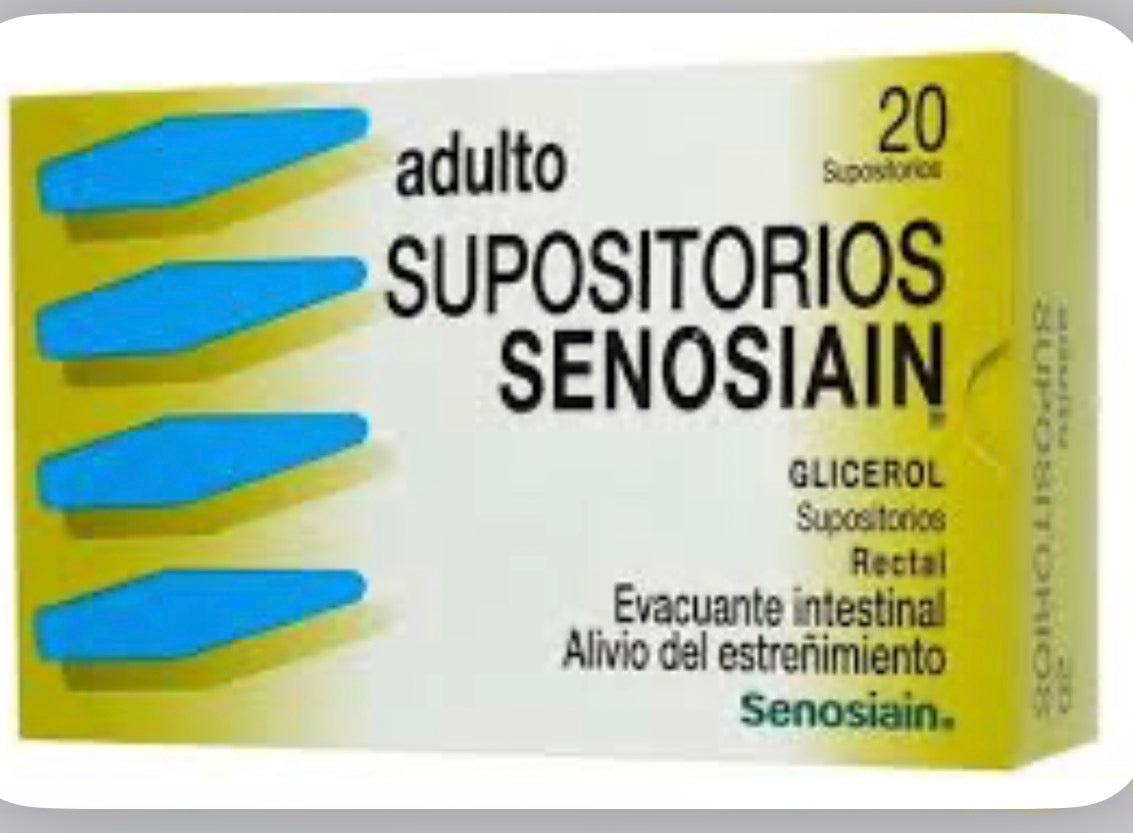 Supositorios Senosiain Glicerol Niño 1380mg