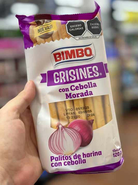 Grisines con cebolla morada “Bimbo”