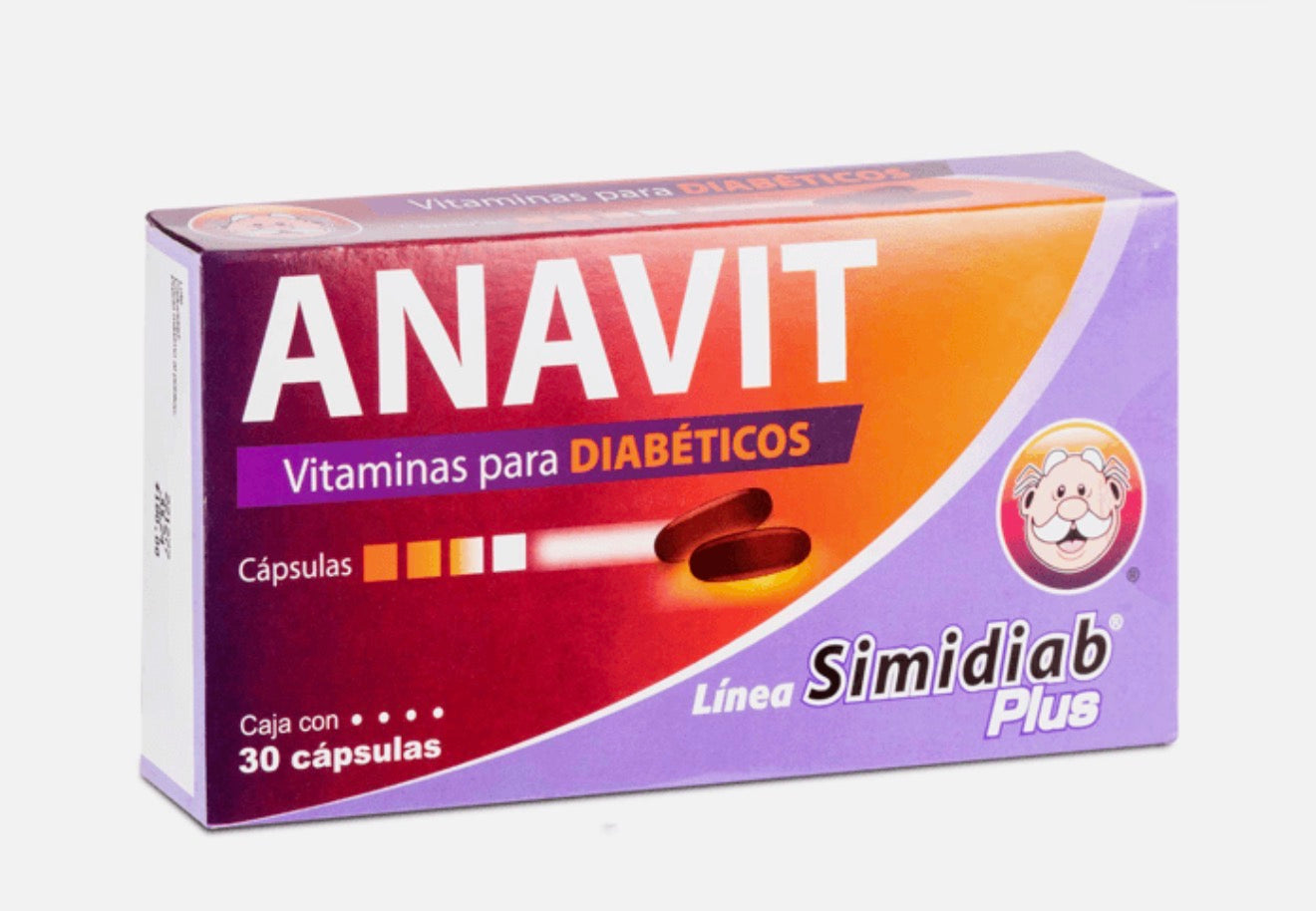 ANAVIT Vitamins Box With 30 Capsules - Simidiab
