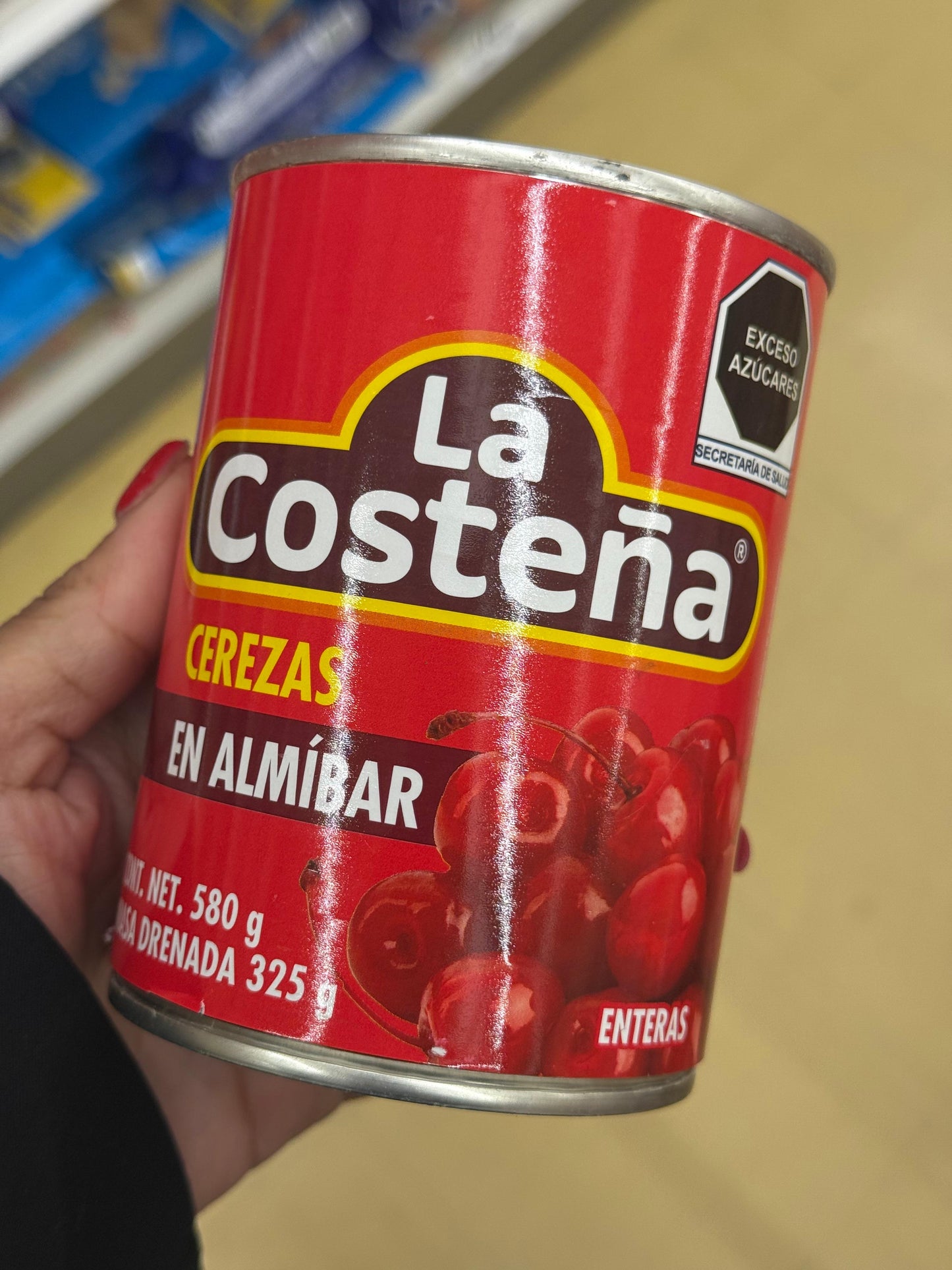 Nuevas cerezas en almíbar La Costeña