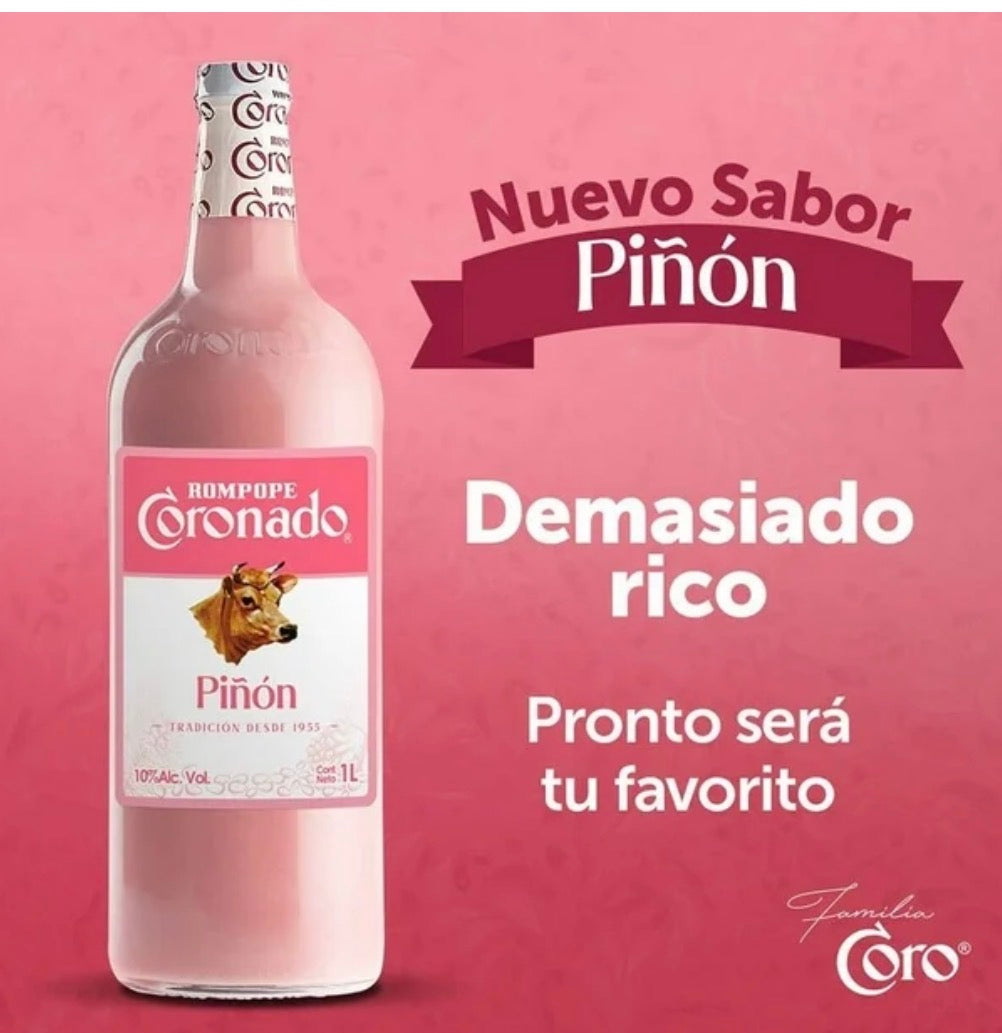 Rompope Coronado piñón 1 l