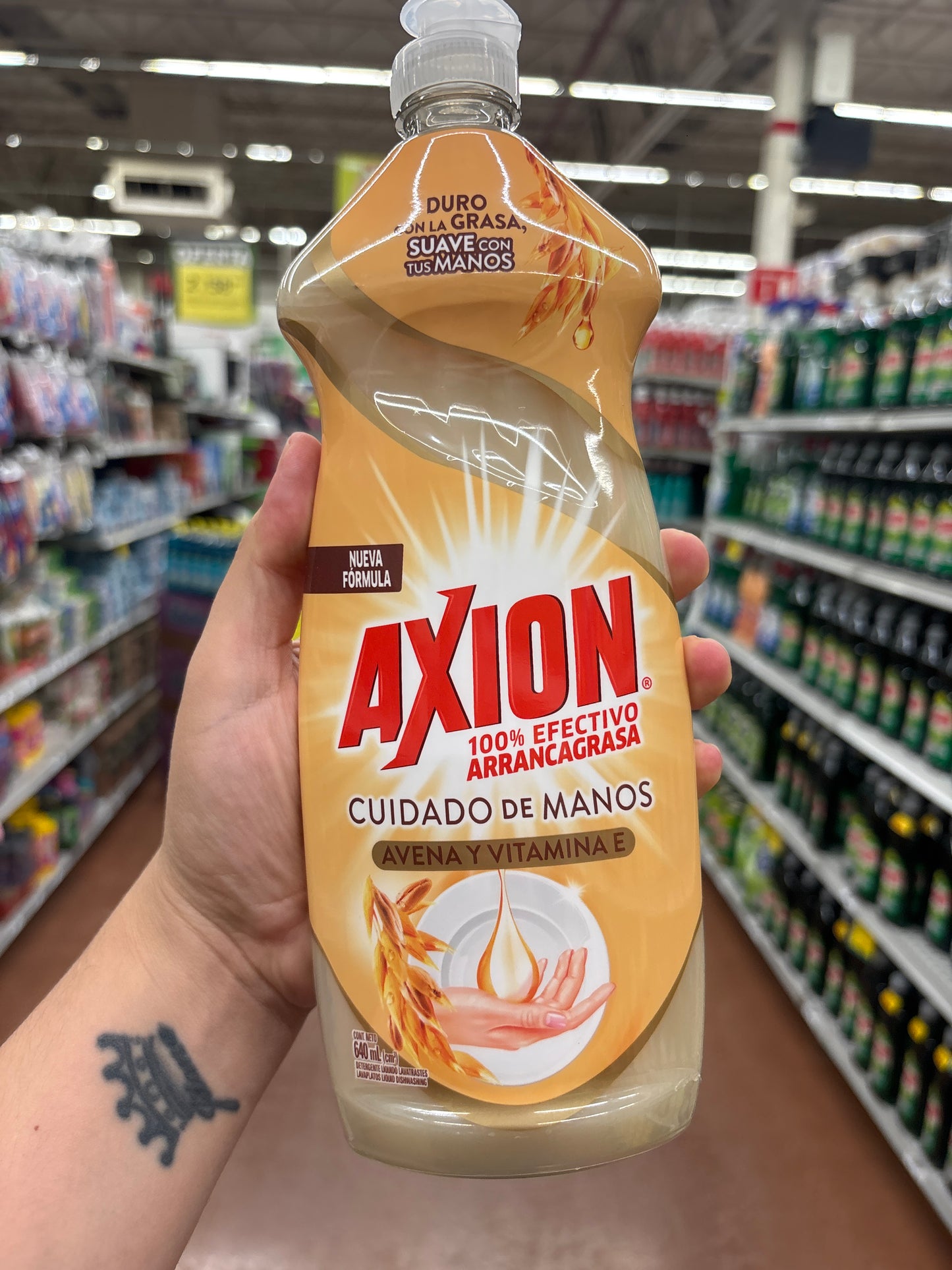 Axion Cuidado de Manos Avena y Vitamina E. 1 liter
