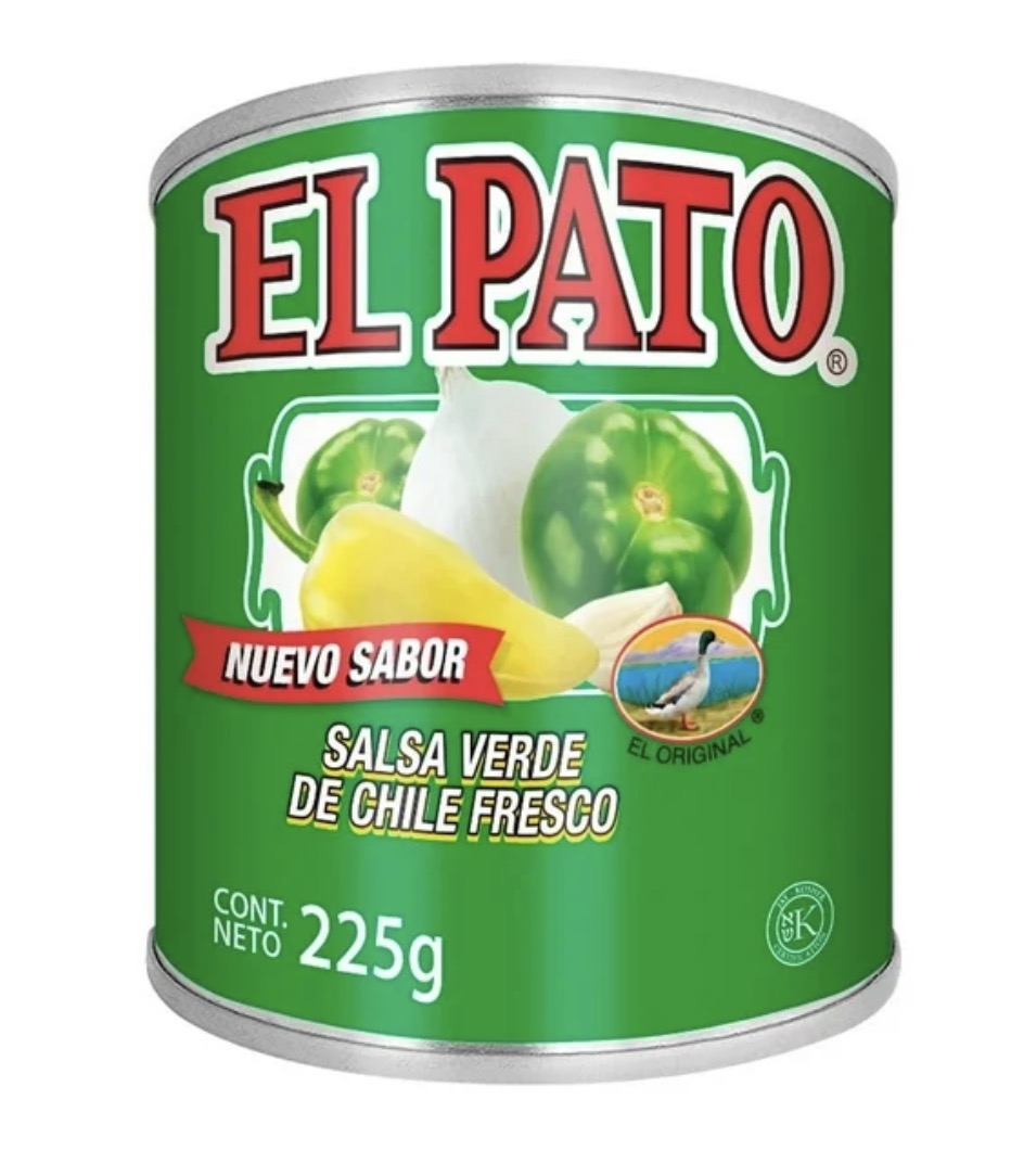 Salsa verde El Pato de chile fresco