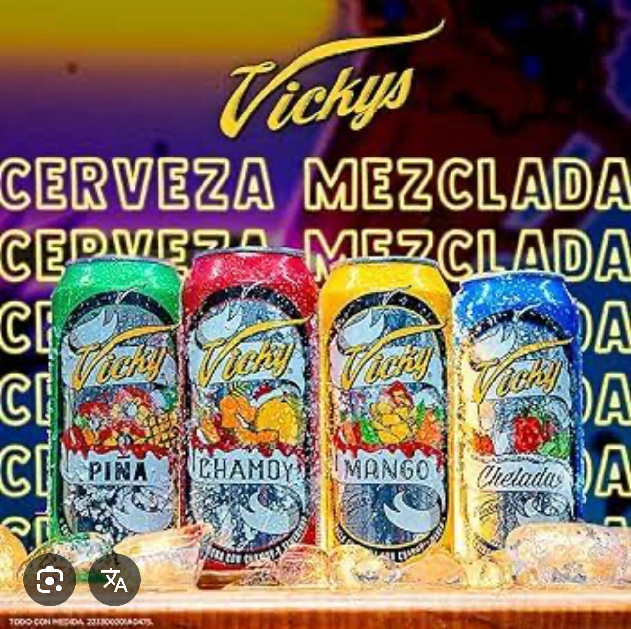 Cerveza Vicky “sabores”
