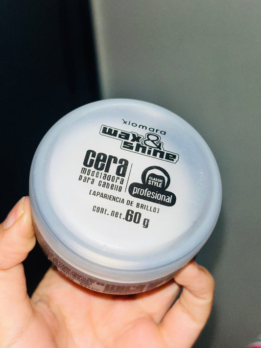 Cera Moldeadora apariencia brillo “wax&shine”
