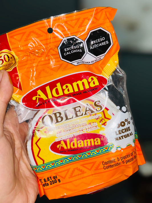 Aldana Obleas con Cajeta