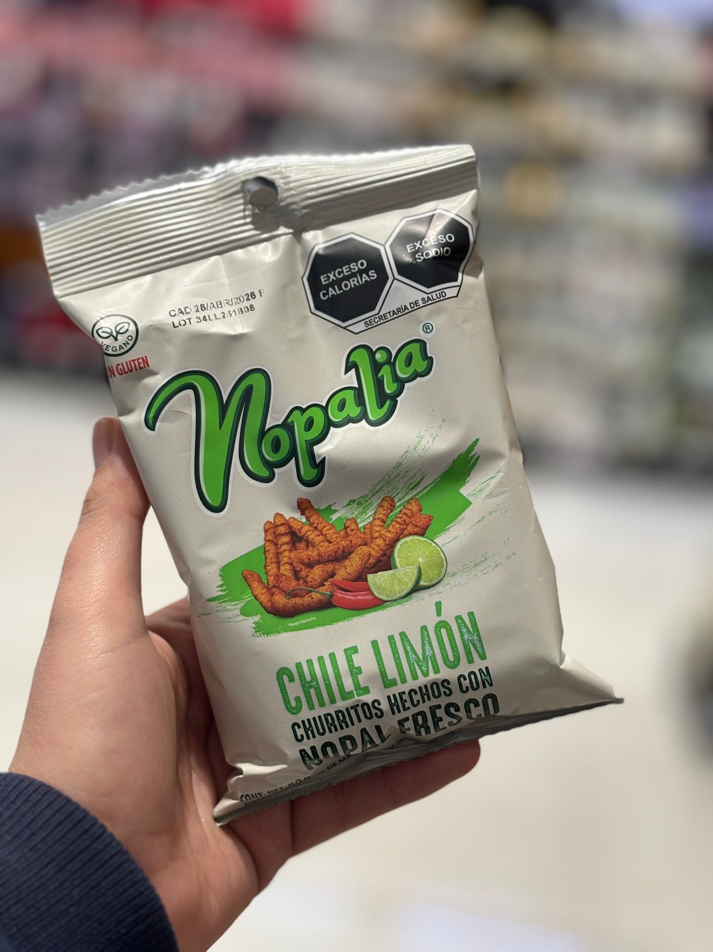 Botana Nopalia Churritos De Nopal Fresco