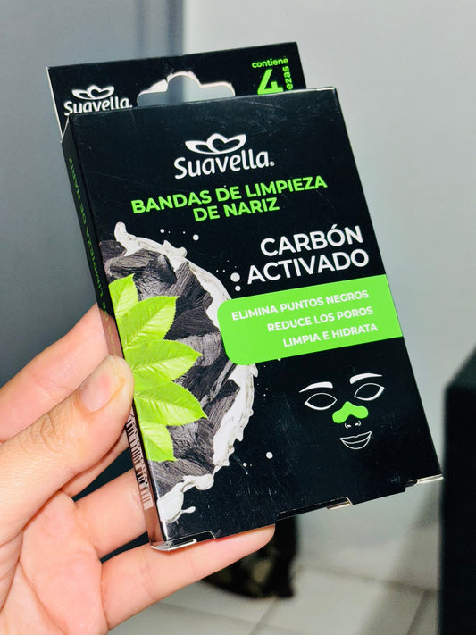 Bandas de limpieza de nariz -Carbón Activado “Suavella”