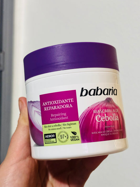 Mascarilla de cebolla “babaría”