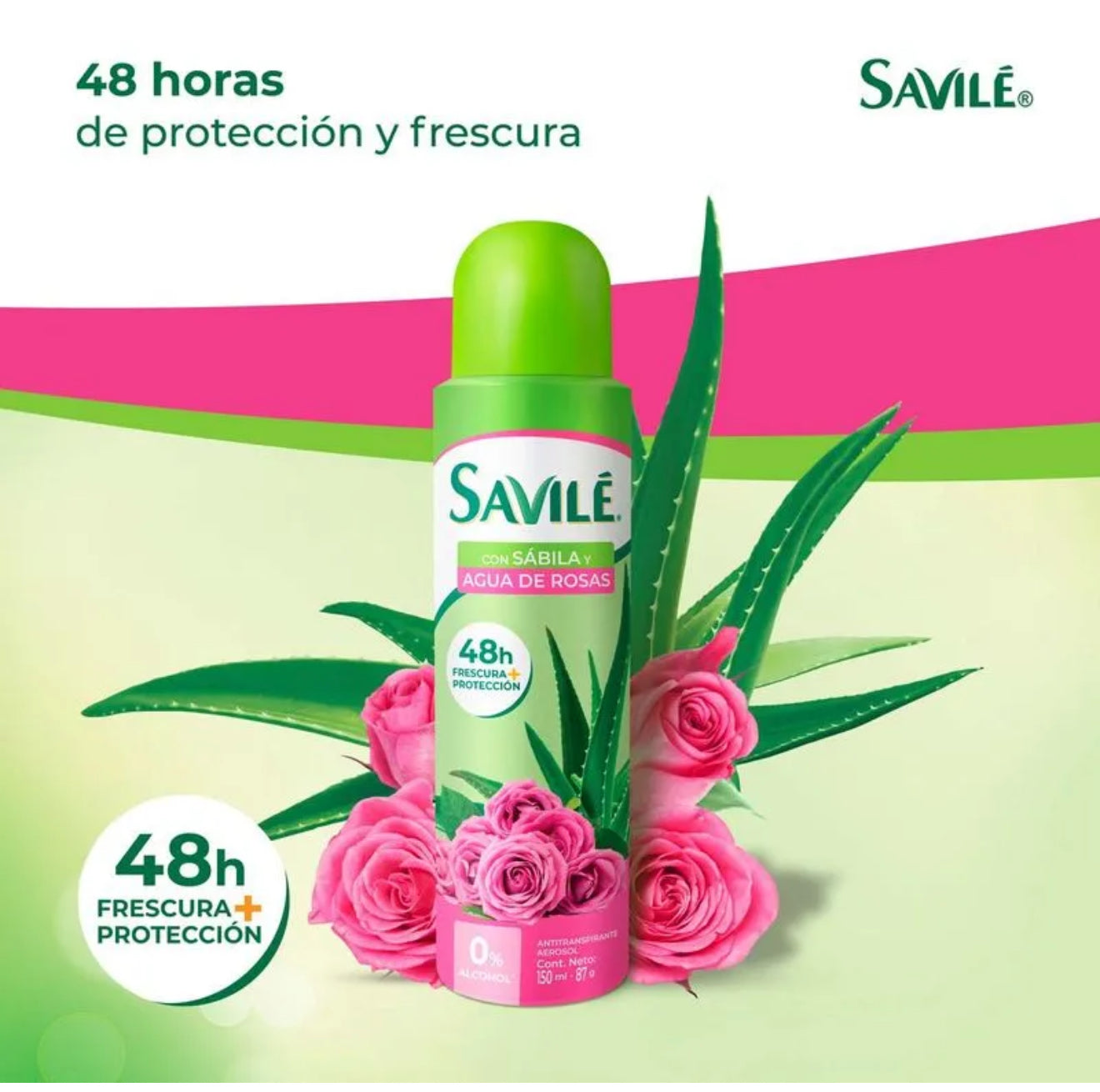 Antitranspirante en Aerosol Savilé