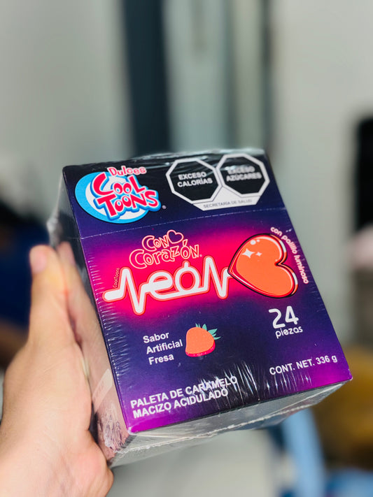 Paleta Corazón ♥️ neón