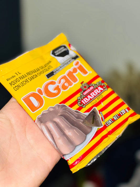 Gelatina sabor chocolate 🍫 IBARRA “D’Gari”