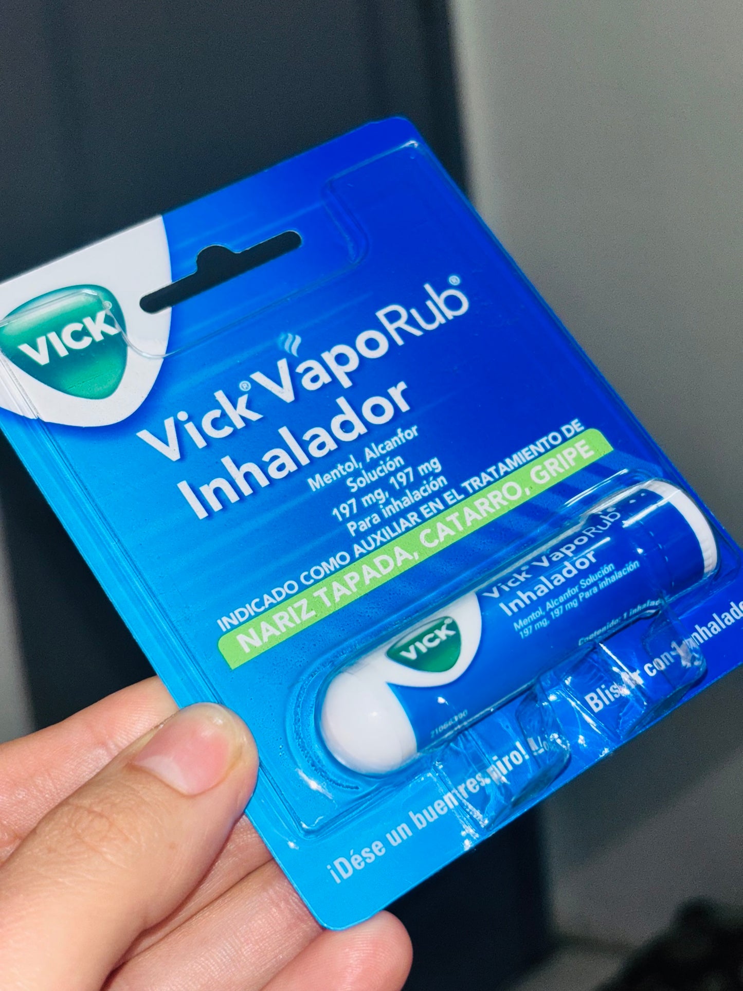Inhalador VickVapoRub.