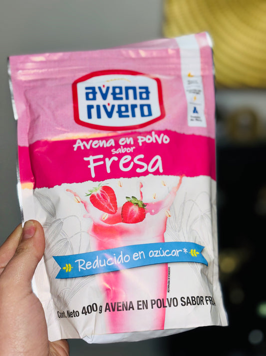 Avena en polvo sabor Fresa 🍓