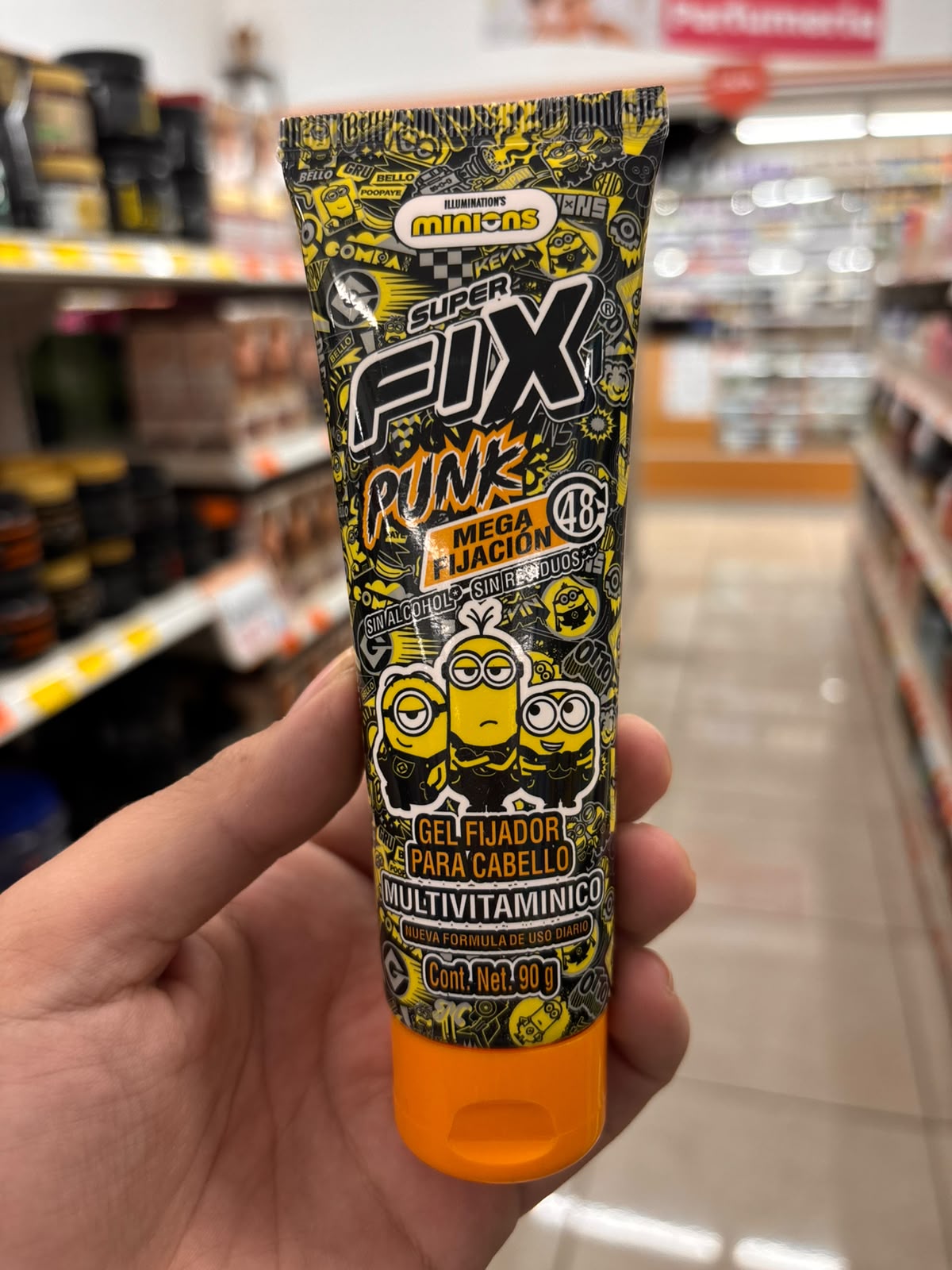 Super FIX Gel fijador Vitaminado Minions
