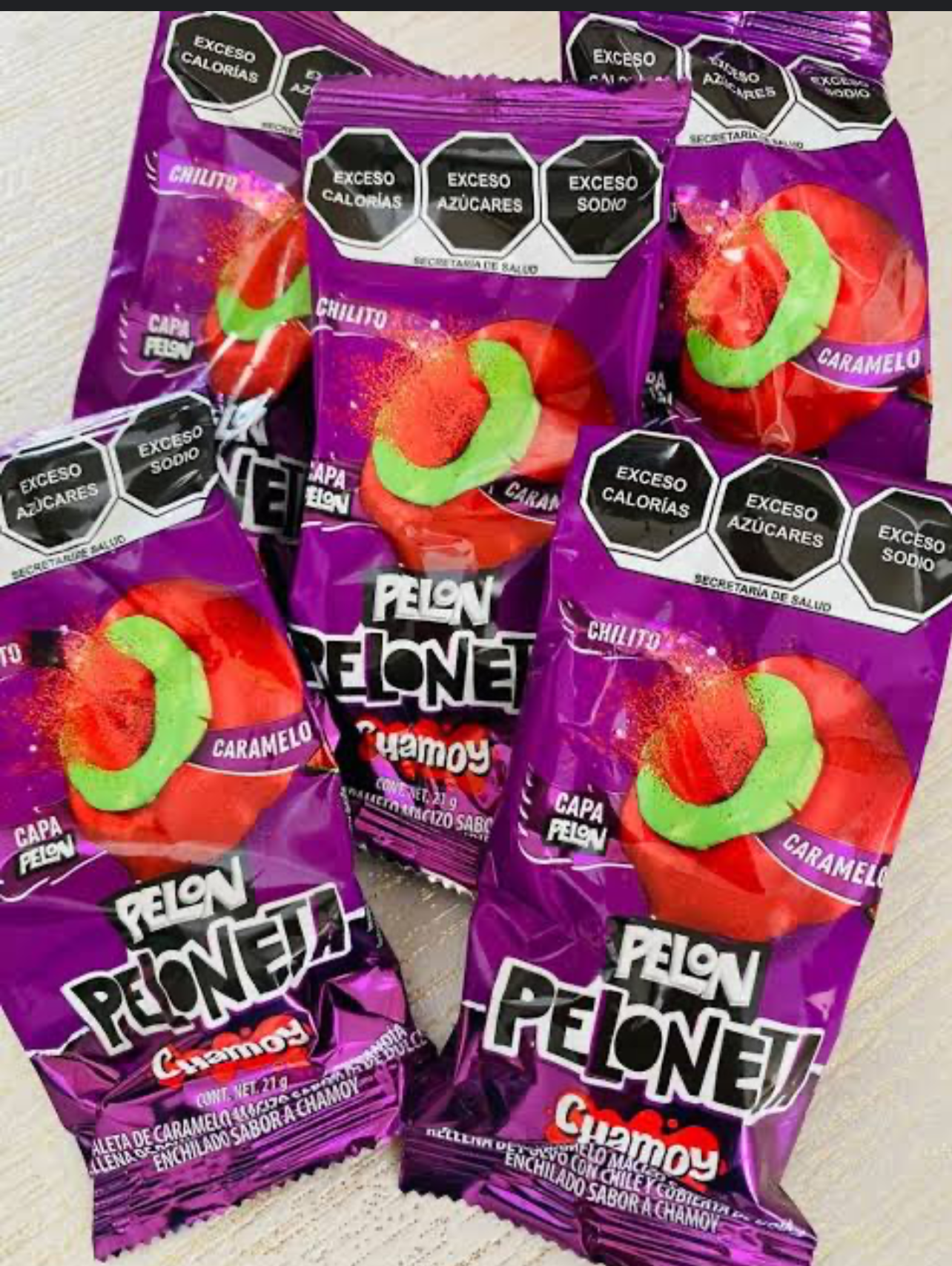 Paleta pelón peloneta Chamoy