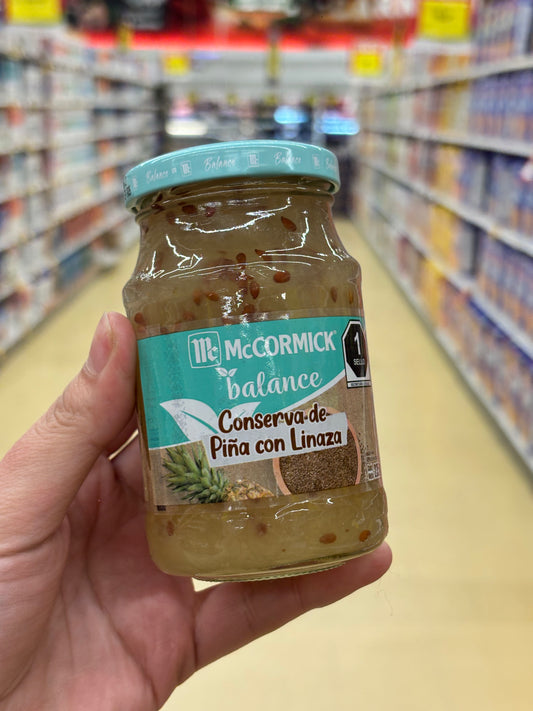 Conserva de piña 🍍 con linaza