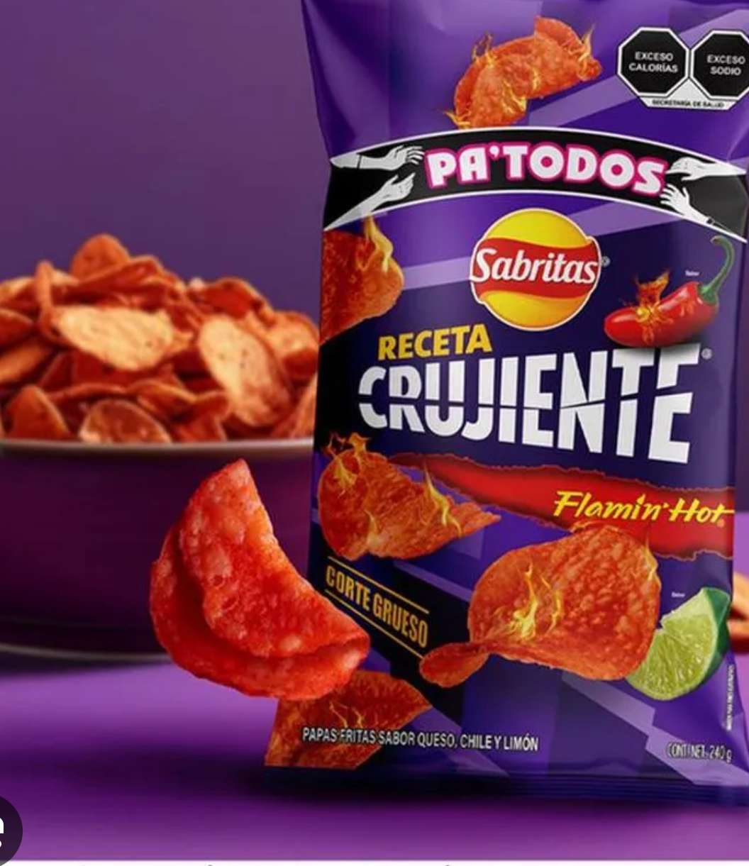Sabritas Receta Crujiente flamin hot