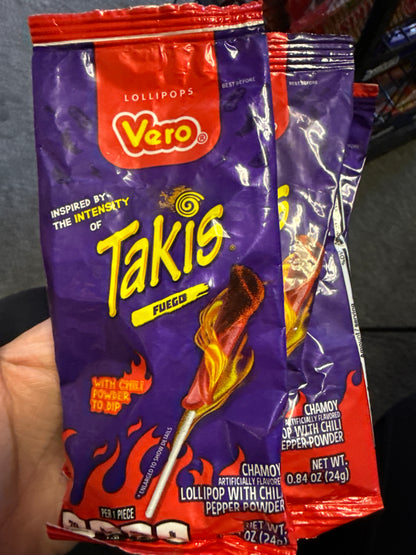 Vero Takis fuego