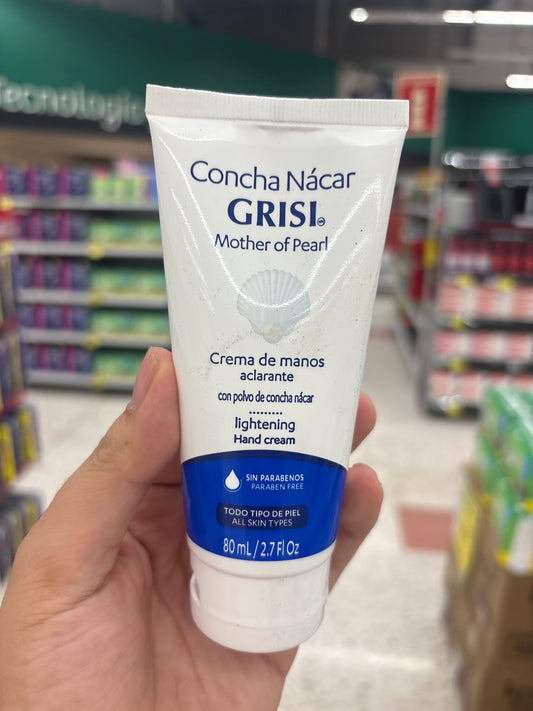 Grisi Concha Nácar Crema para manos Aclarante