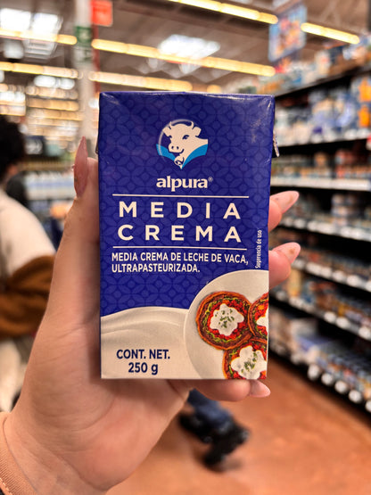 Media crema Alpura 🐮