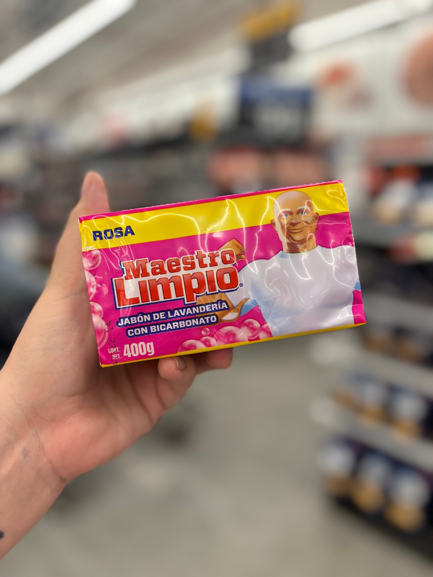 Jabón Rosa Maestro Limpio