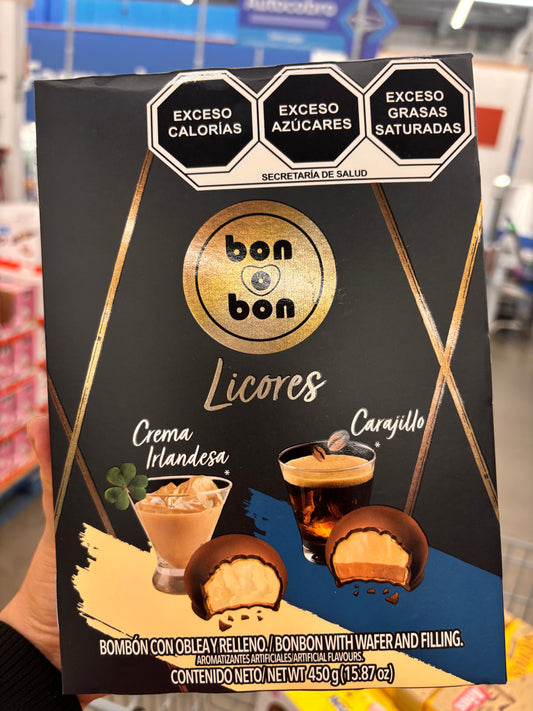 Chocolate Bon o Bon sabor licores