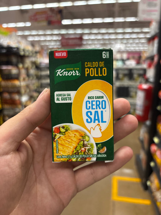Knorr Caldo de pollo cero sal
