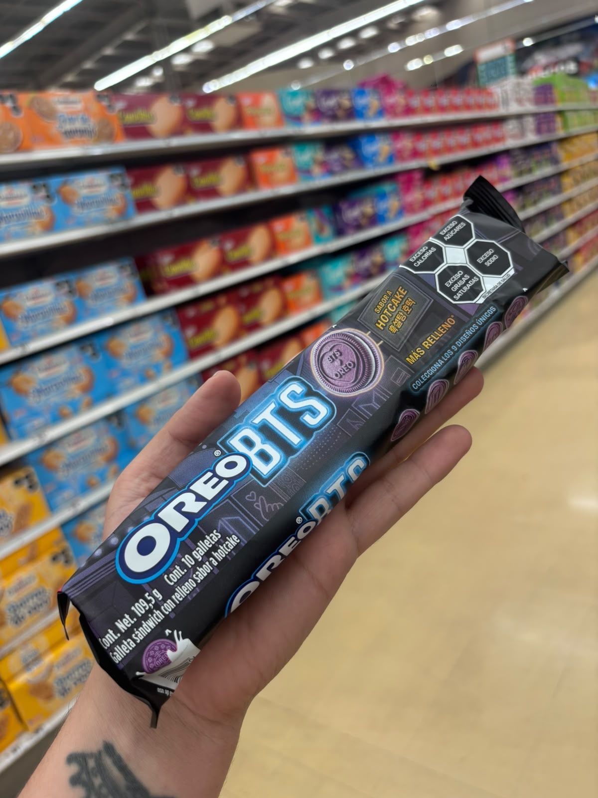Oreo BTS sabior Hotcakes edición especial