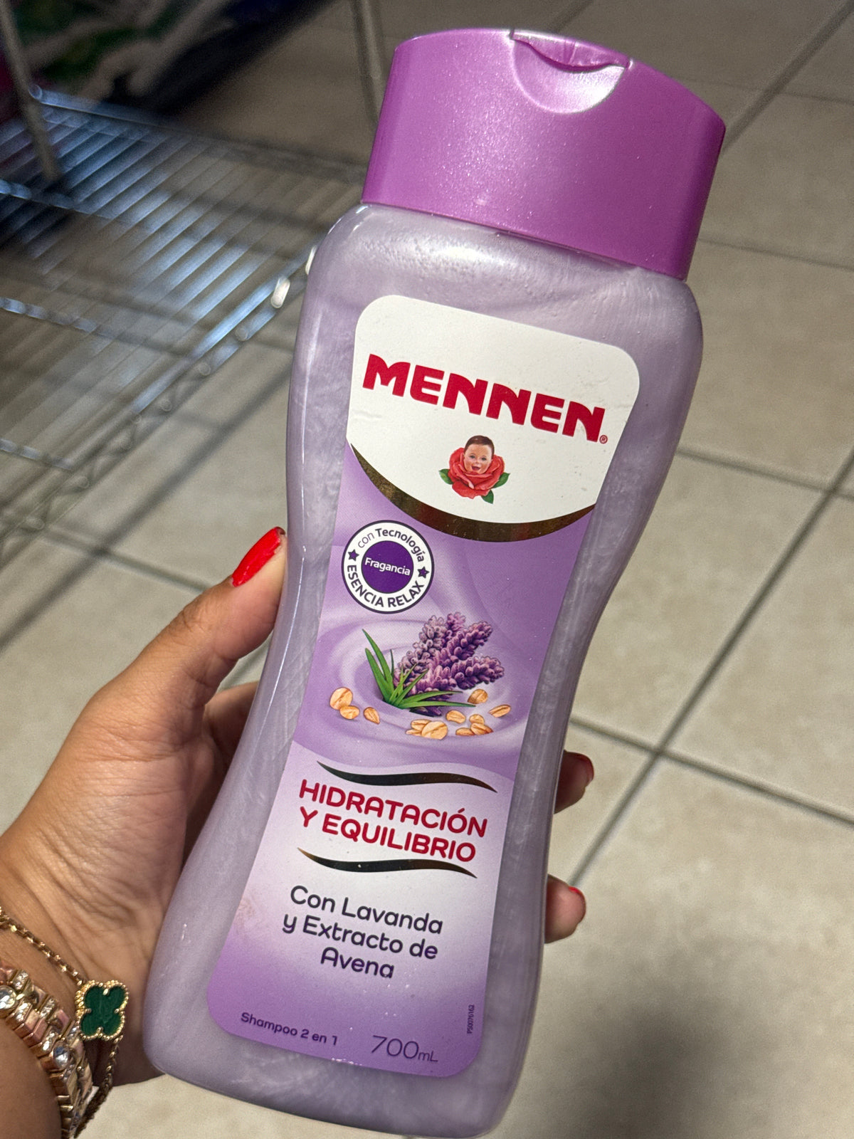 Mennen Shampoo 2 en 1 Hidratación y Equilibrio Lavanda y Avena