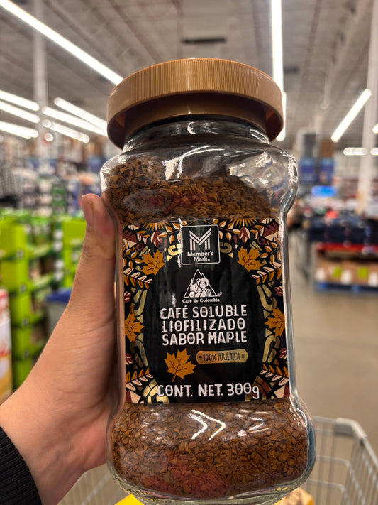 Café soluble liofilizado sabor maple