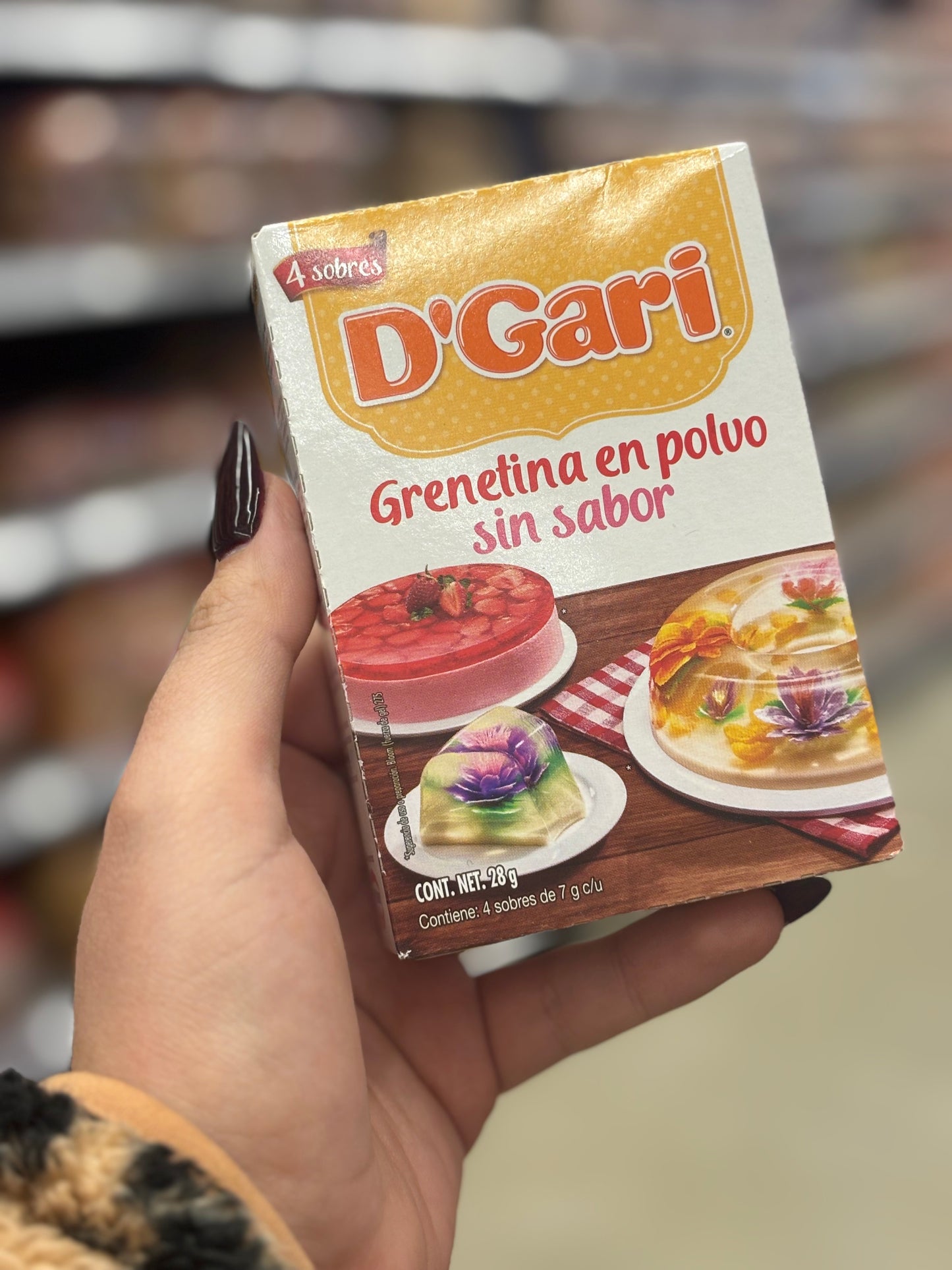 Grenetina en polvo sin sabor “D gari “
