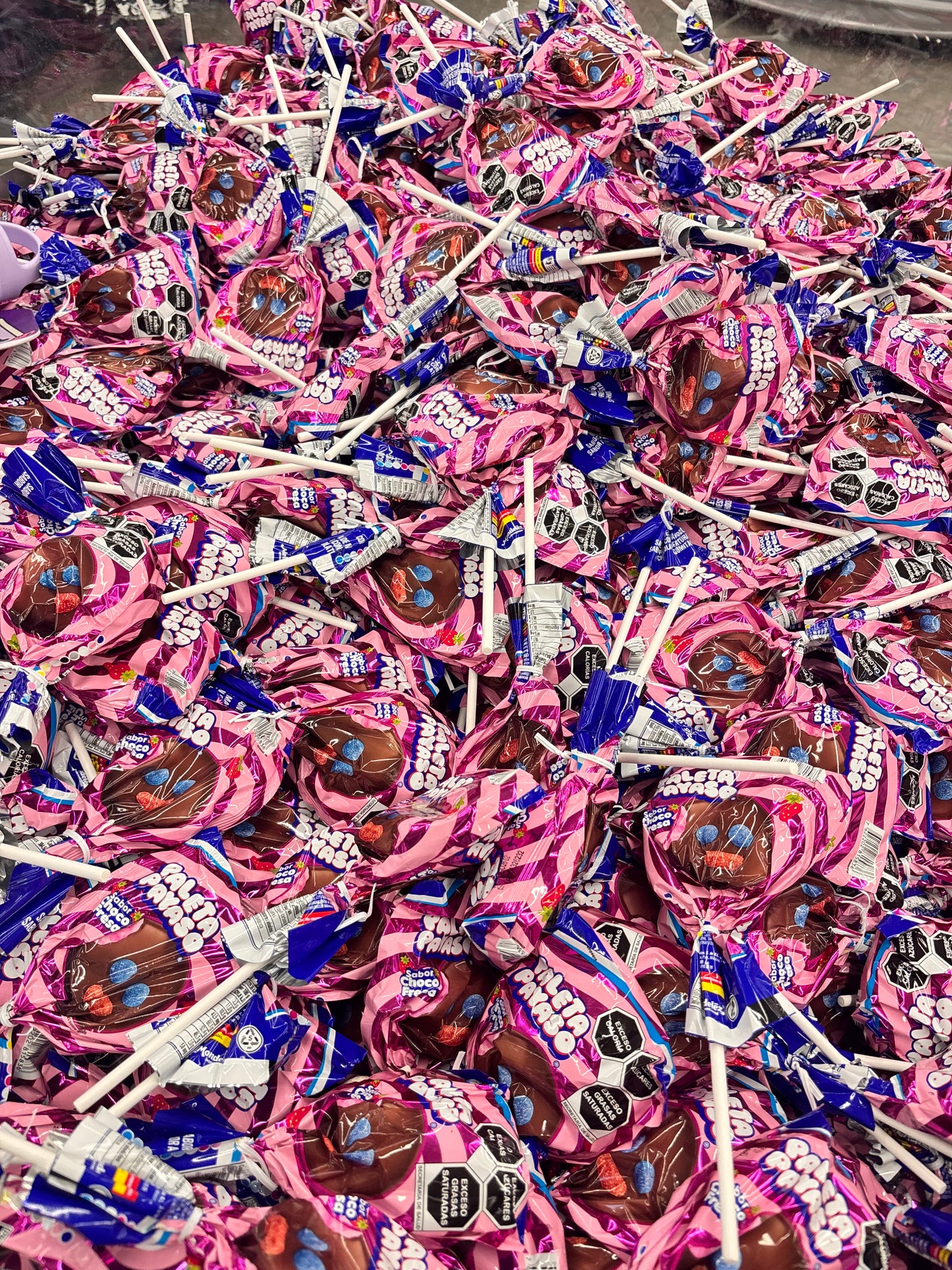 Paleta payaso sabor fresa chocolate