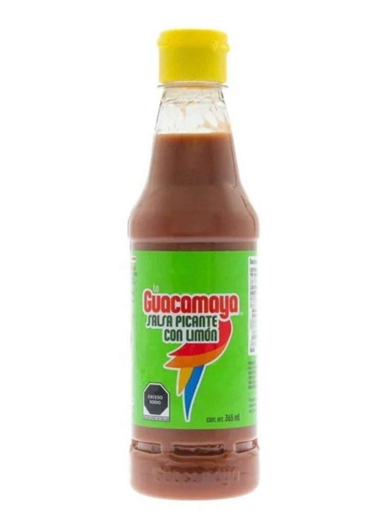 Salsa picante La Guacamaya con limón