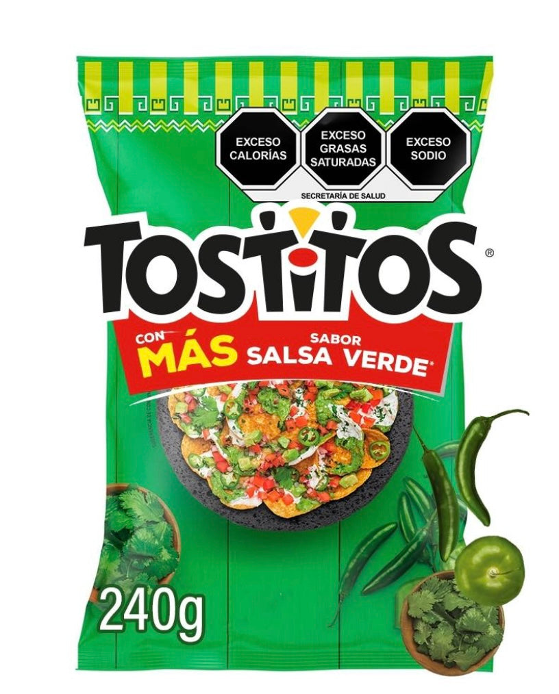 Sabritas Tostitos salsa verde