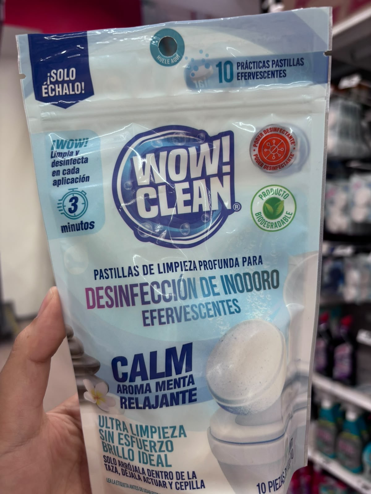 Pastillas efervescentes de limpieza  Wow clean !